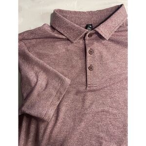 Men's‎ LuLulemon Maroon Heathered Polo Shirt-Size S-Amazing Condition